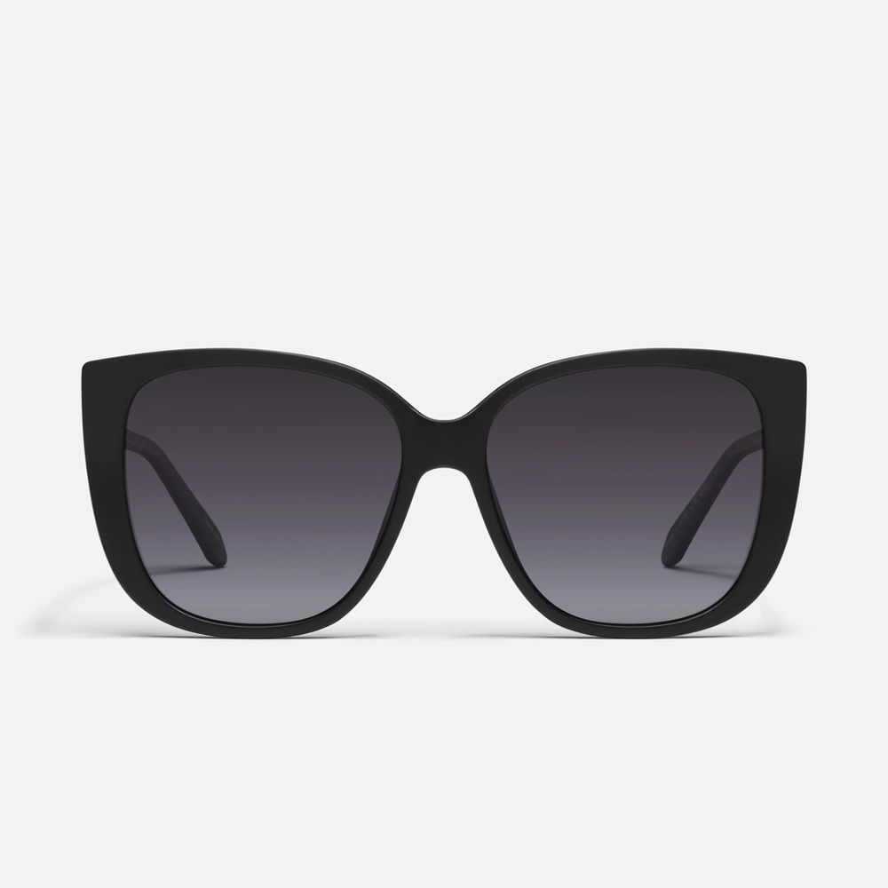 Quay Ever After Polarized Matte Black Sunglasses - Picture 2 of 9